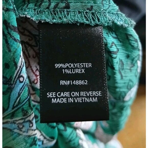 Torrid Chiffon Lurex Button Up Blouse - Picture 9 of 10